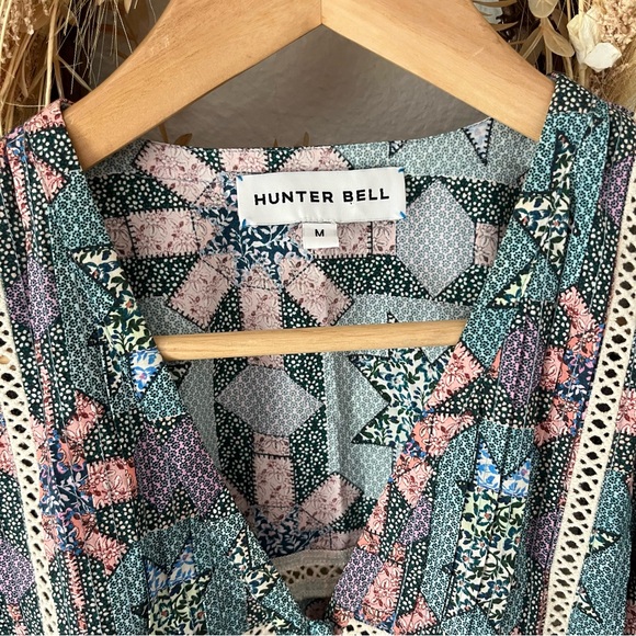 Like-new HUNTER BELL Jenkins Dress in Garden Quilt Patchwork Mini Dress - Picture 9 of 11